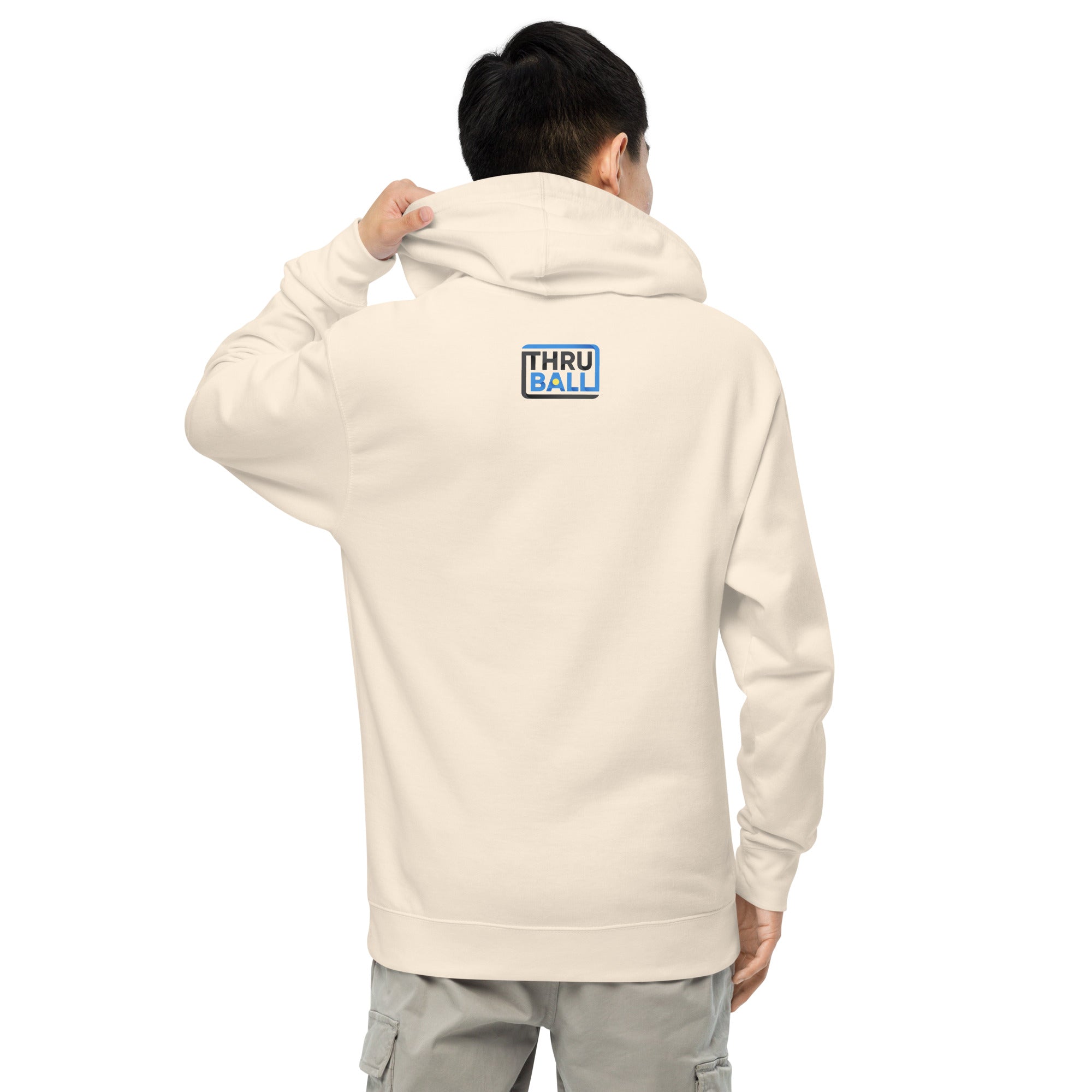 back tan official thruball hoodie